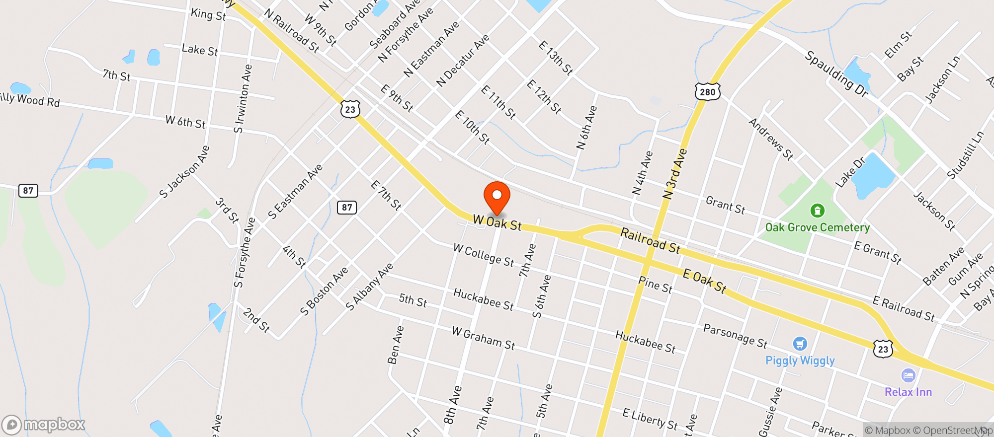Map showing Eastman Smokers #2