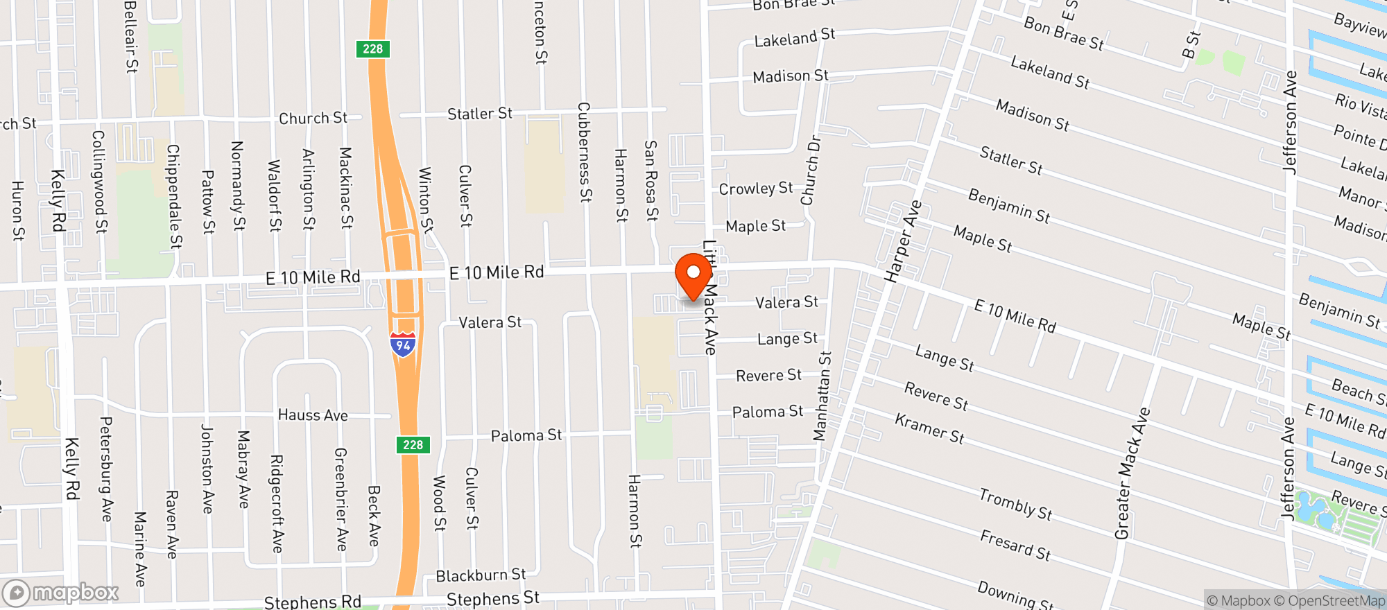 Map showing Knights Of Columbus