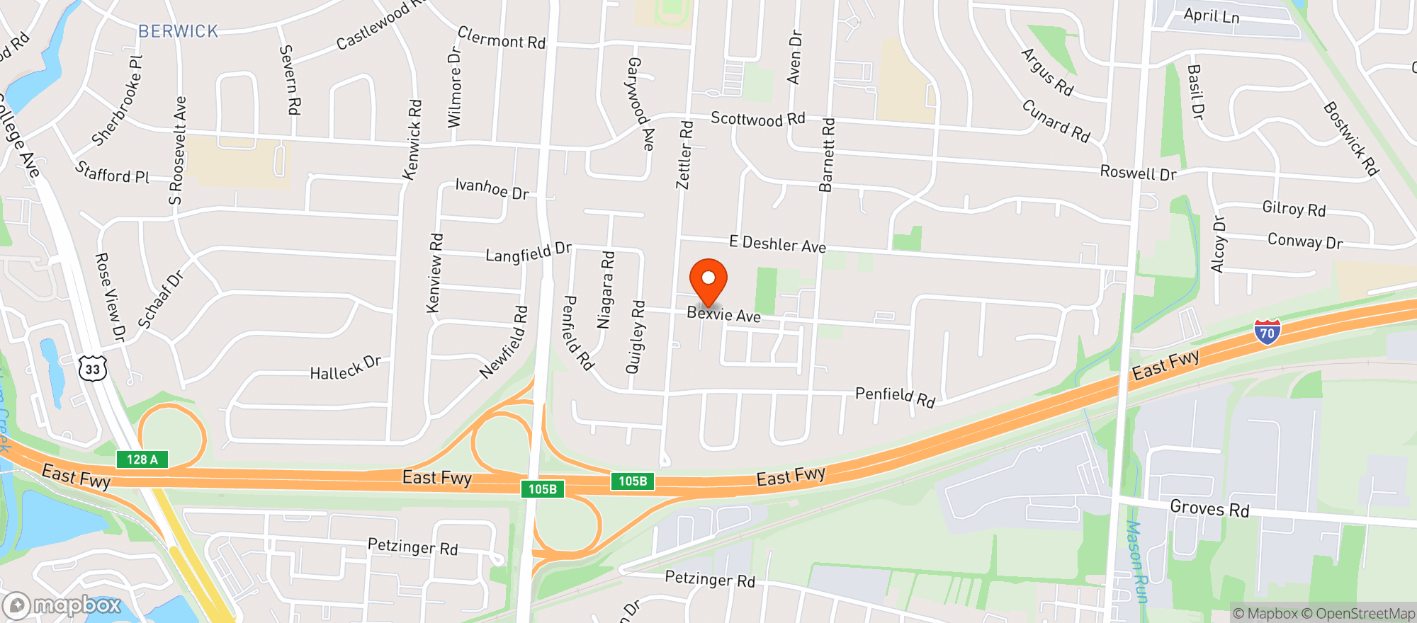 Map showing Big R Grocery