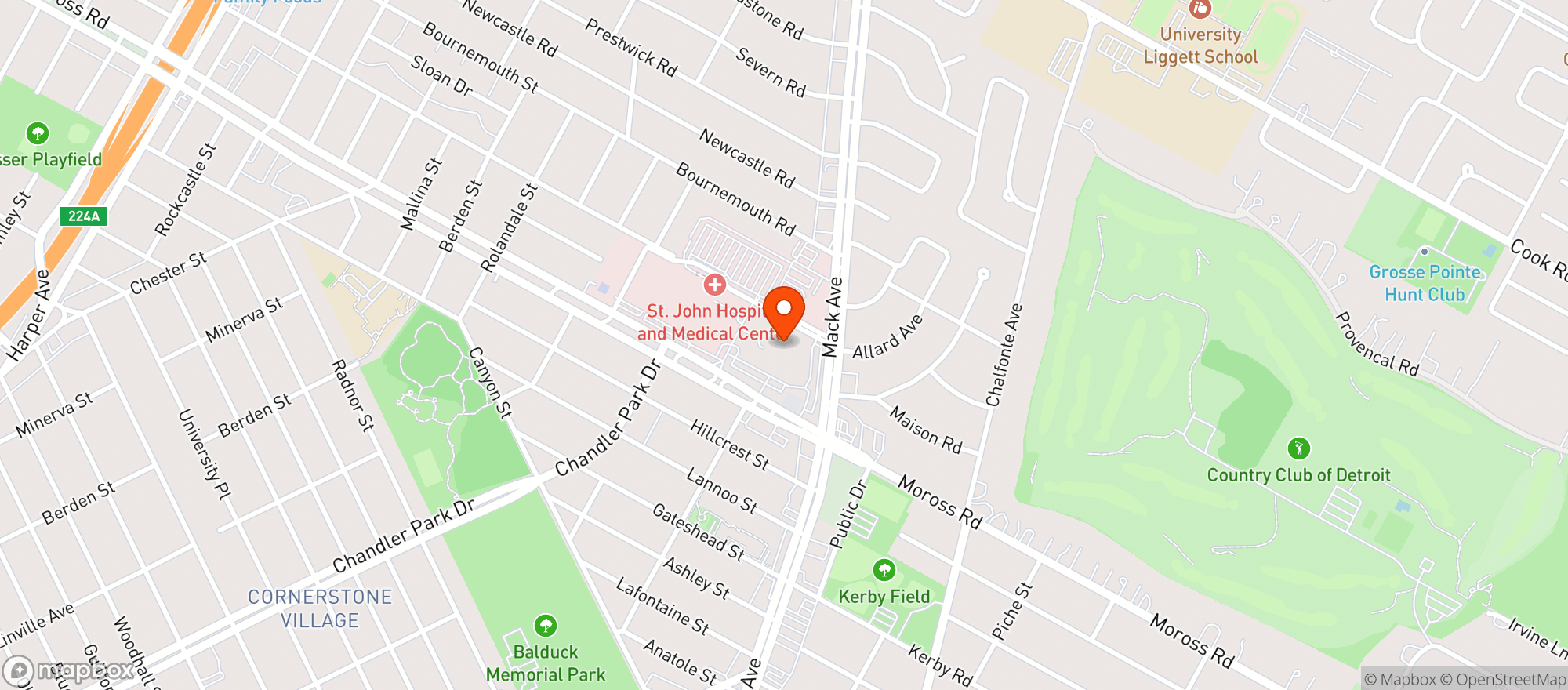 Map showing Better Health Market & Cafe