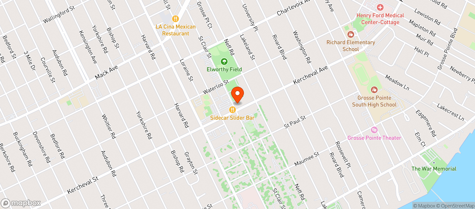 Map showing Whiskey Six
