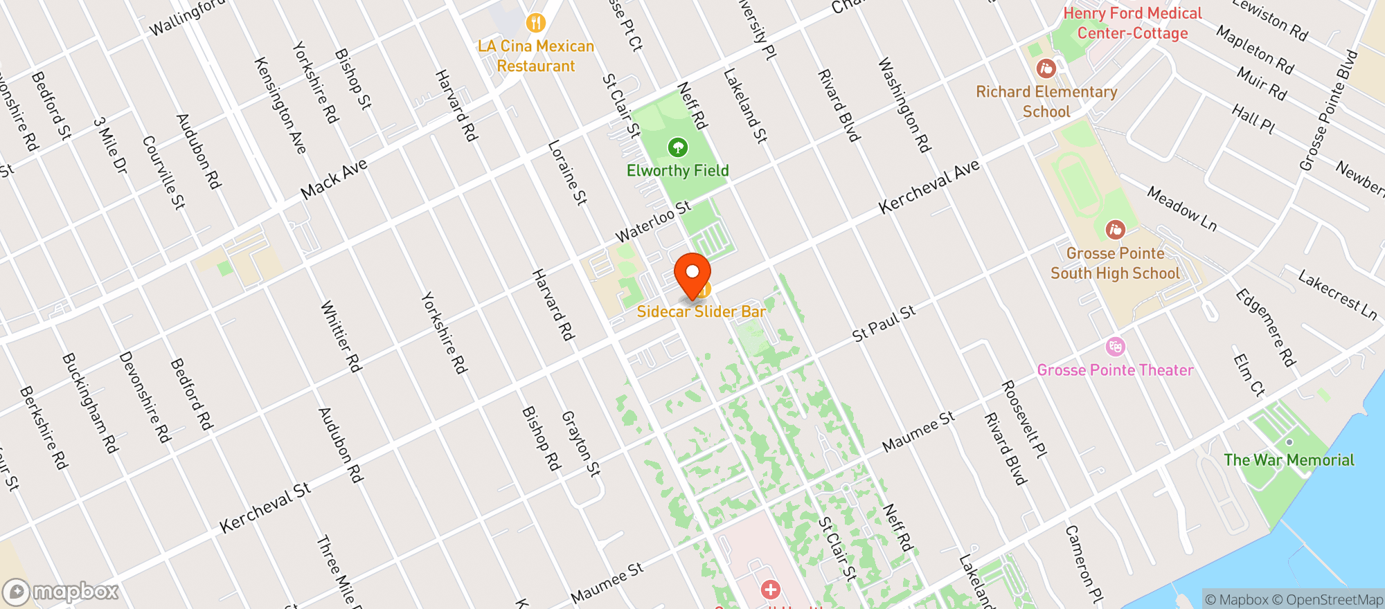 Map showing Old Pony Martini Pub