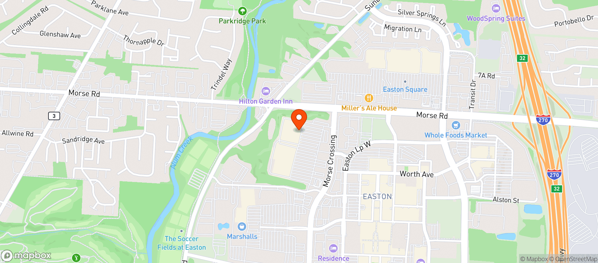 Map showing Target