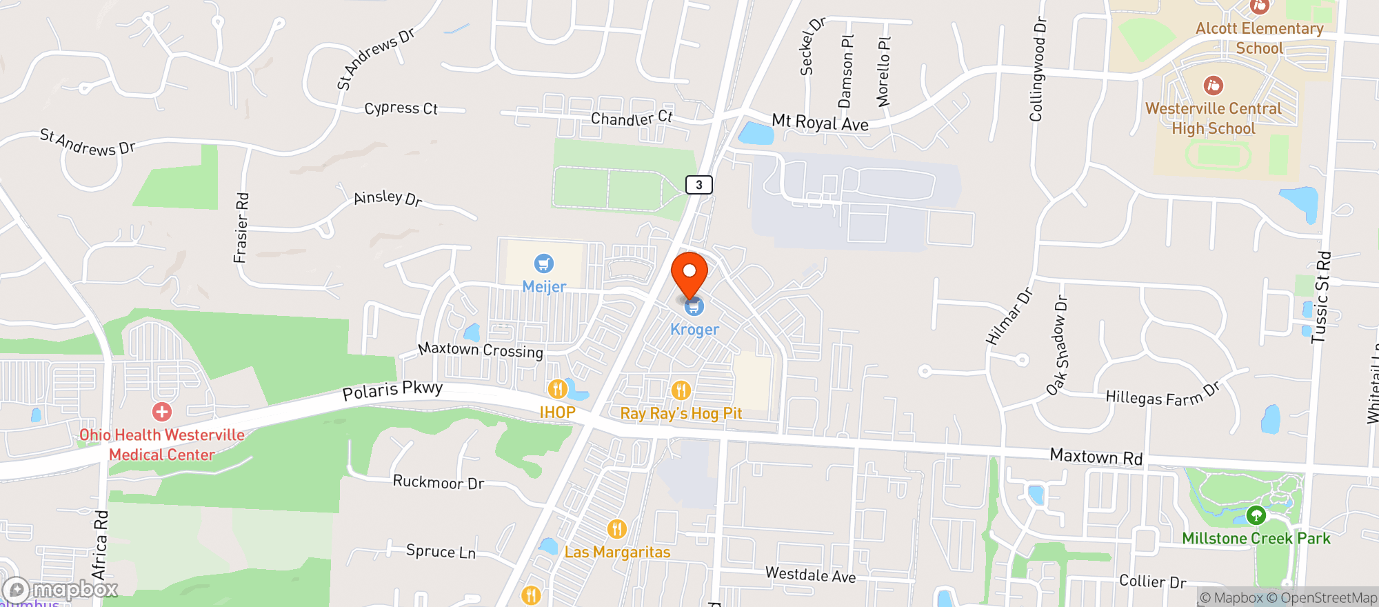Map showing Columbus (016) - 00847 - Maxtown