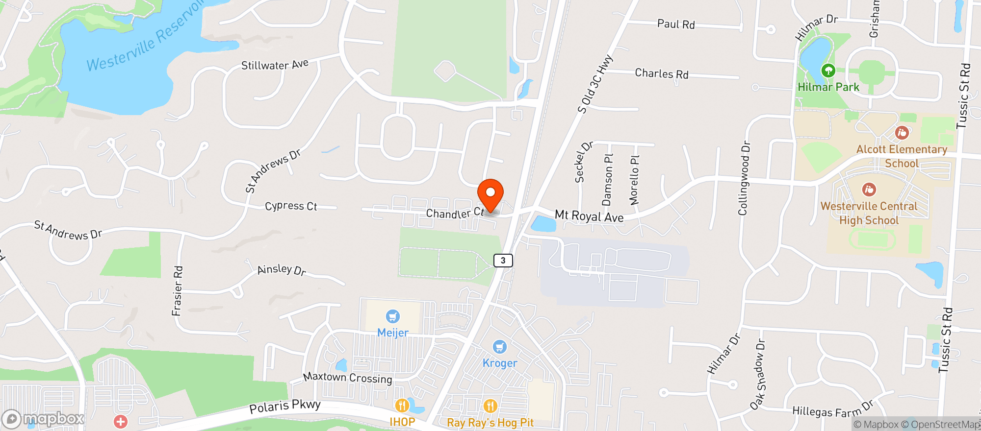 Map showing Giammarcos Pizza & Pasta