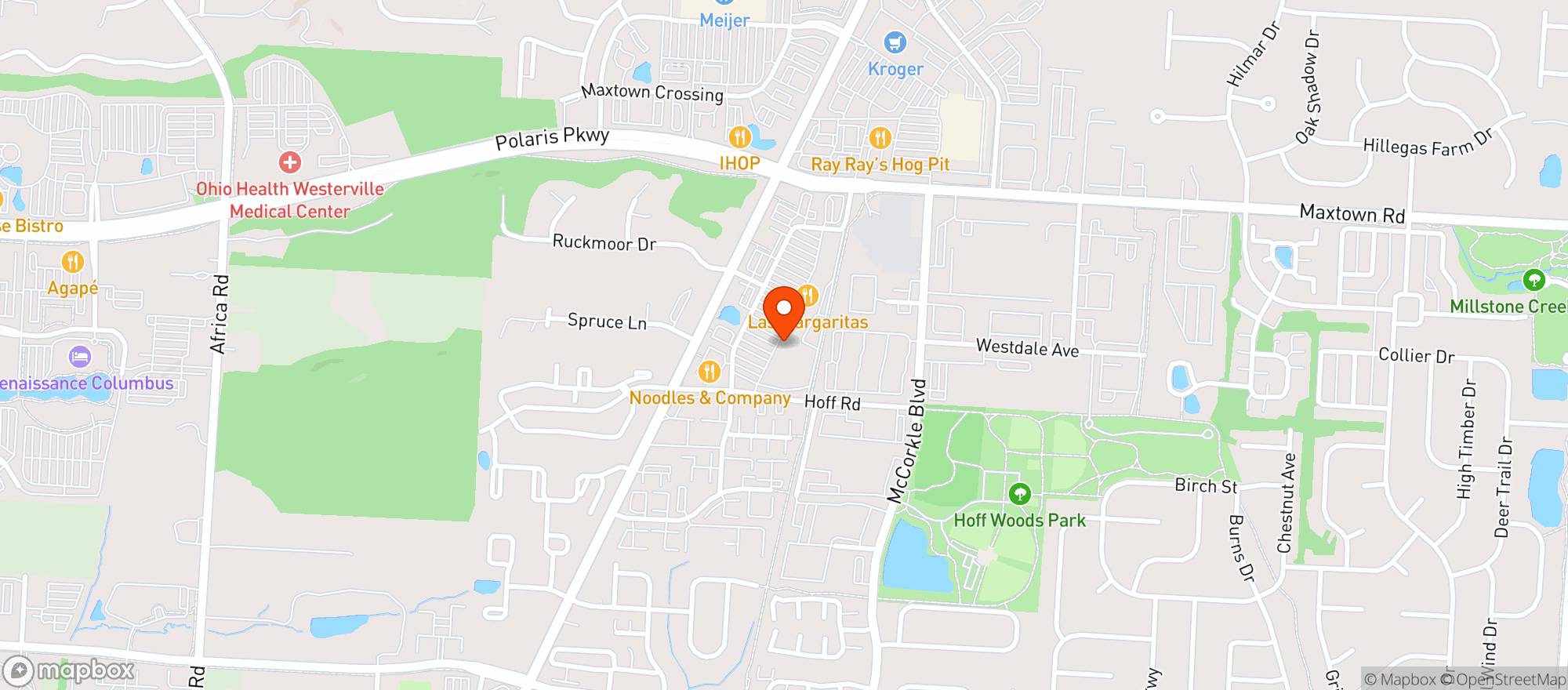 Map showing Market District - 6507 - Westerville