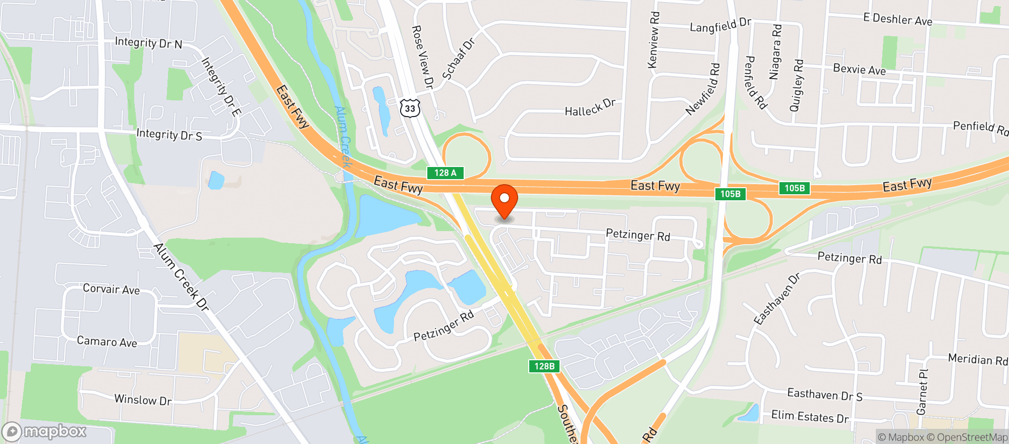 Map showing Dairy Land Express
