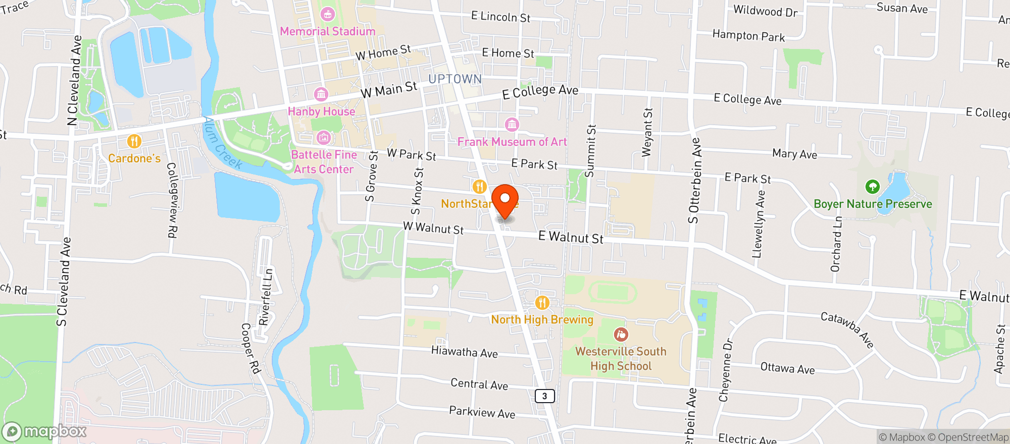 Map showing Sunoco