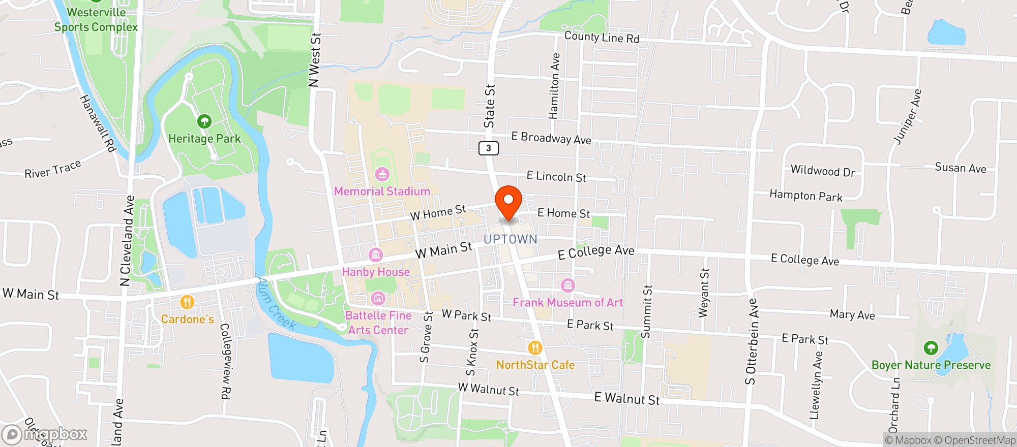 Map showing Meza