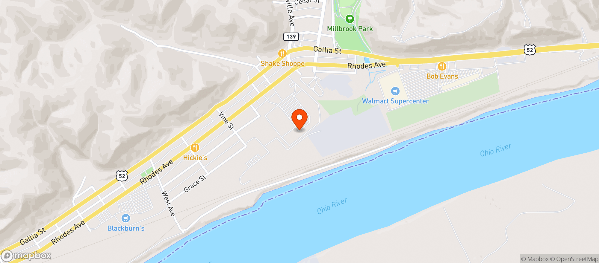 Map showing Gnc