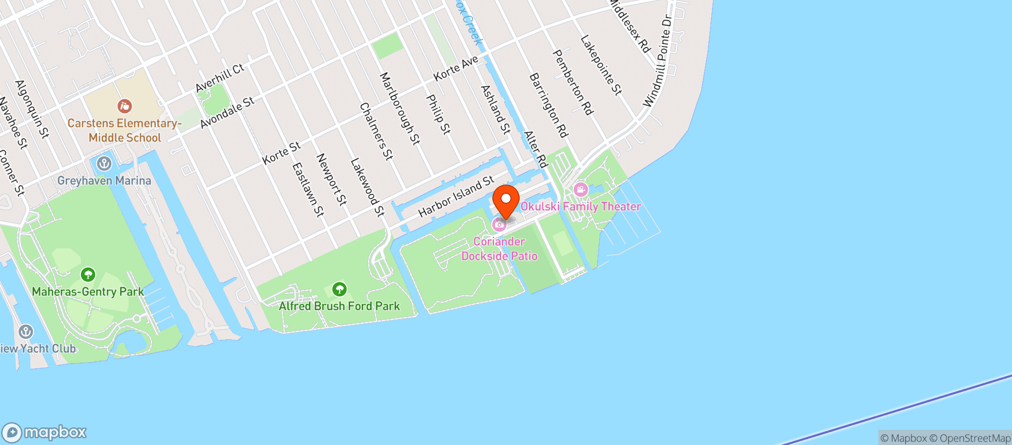 Map showing Coriander Kitchen & Farm