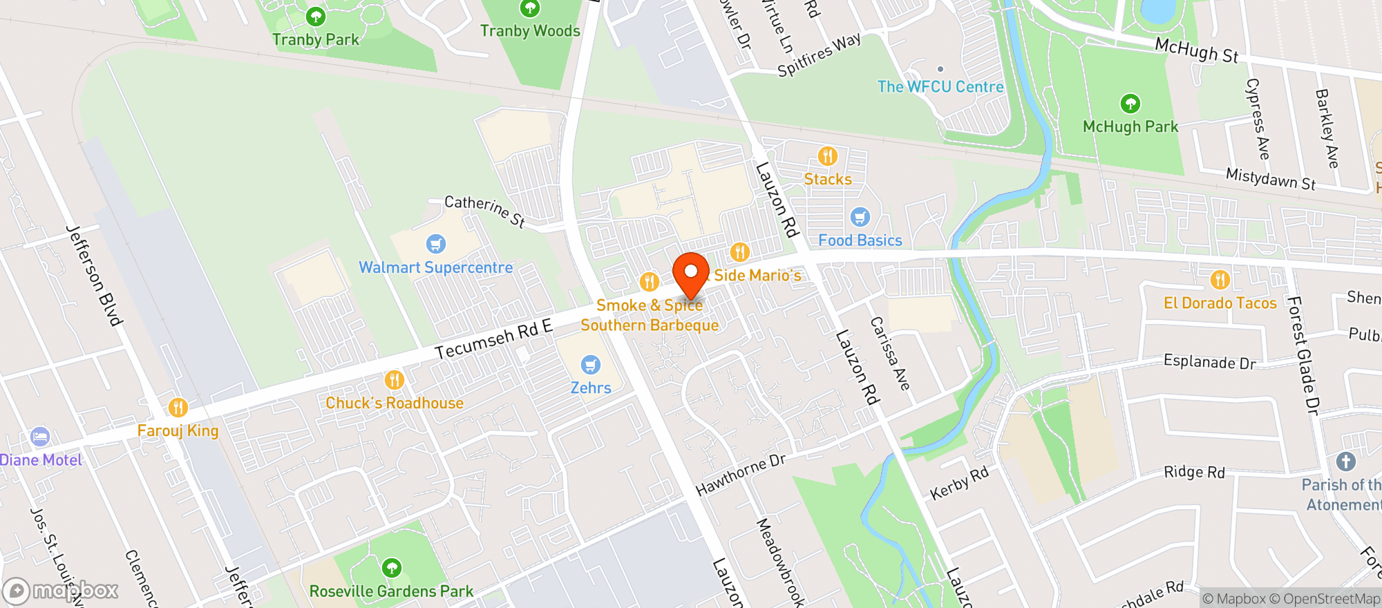 Map showing One Plant