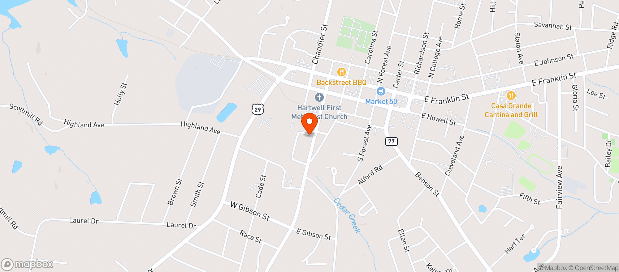 Map showing Maxsaver