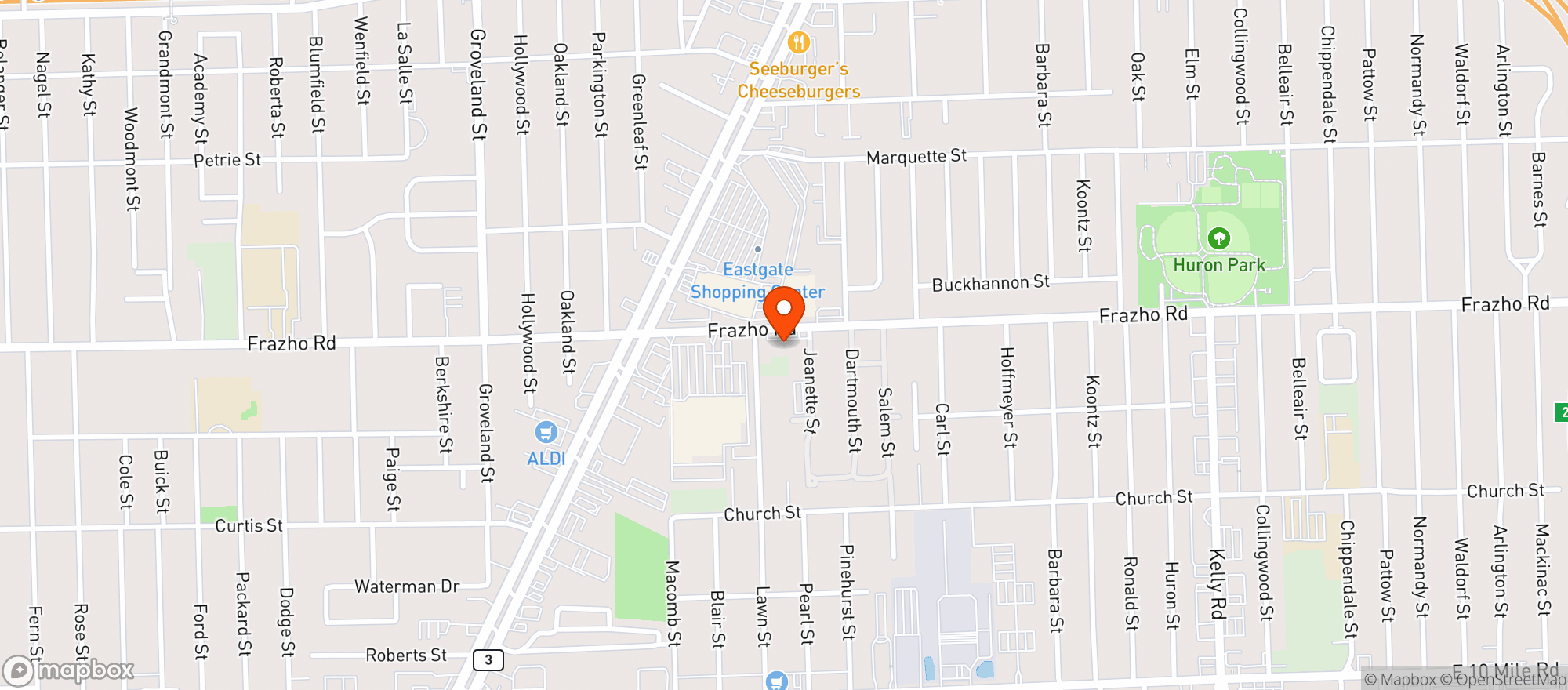 Map showing Liquor Book Of Roseville