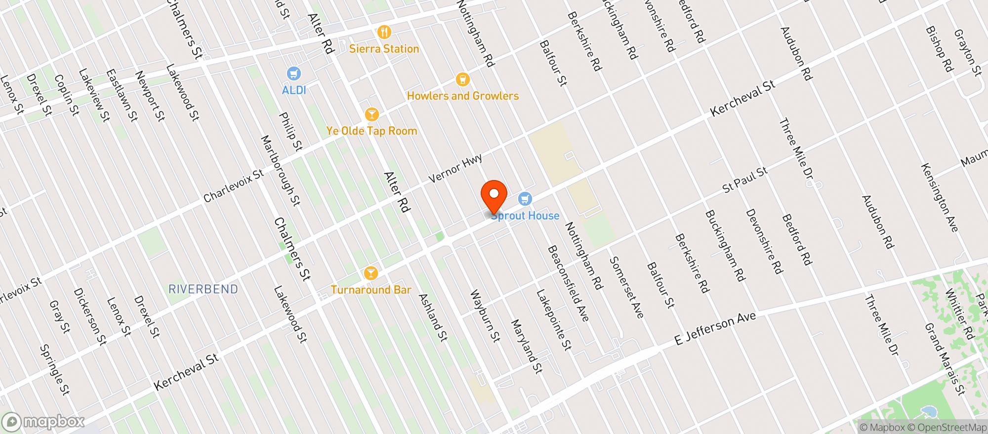 Map showing Antonios In The Park