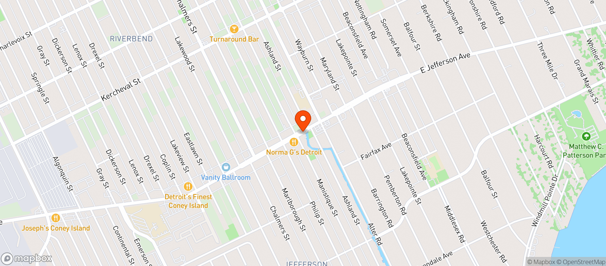 Map showing Marshall Bar