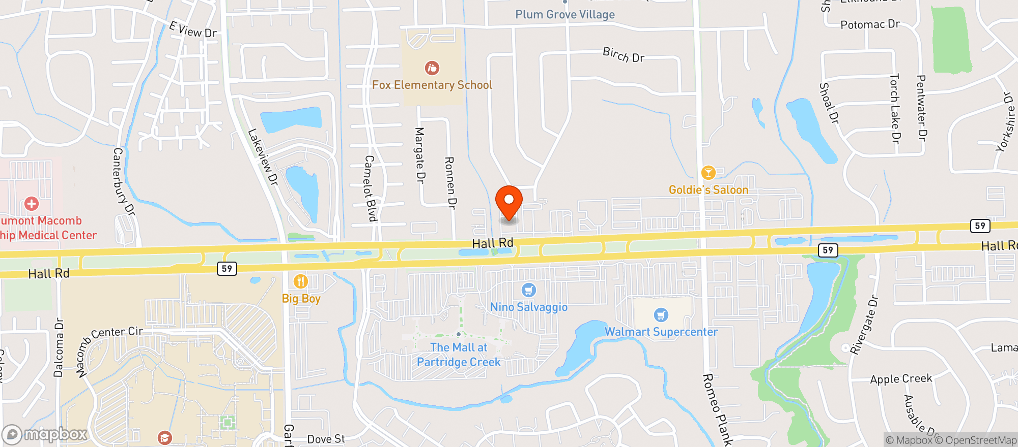 Map showing Bubbas 33