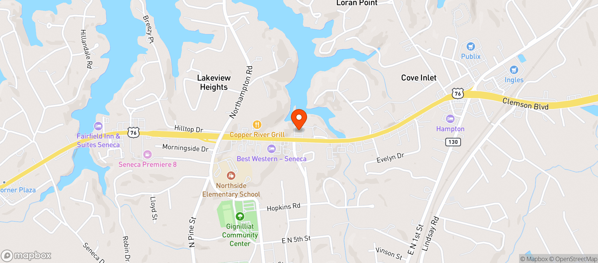 Map showing Moore's Wine & Whiskey