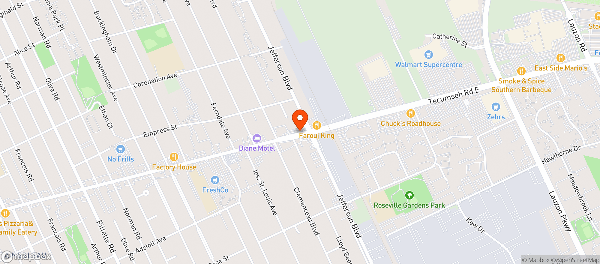 Map showing The We Store