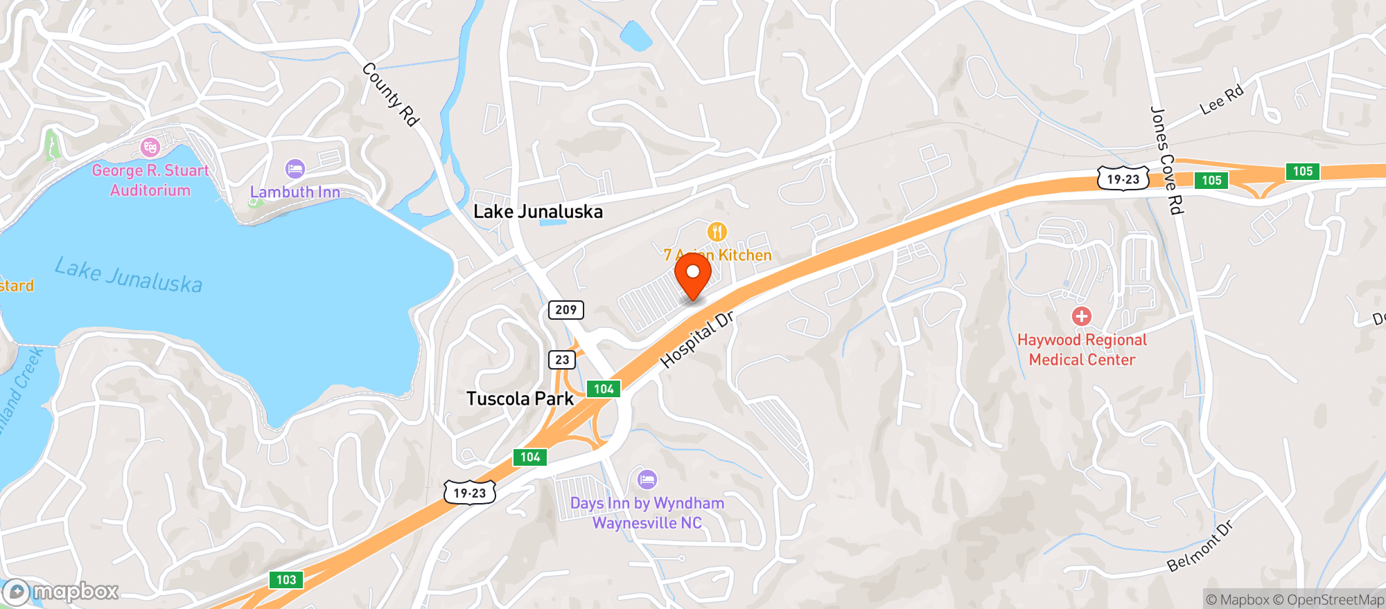 Map showing Gnc