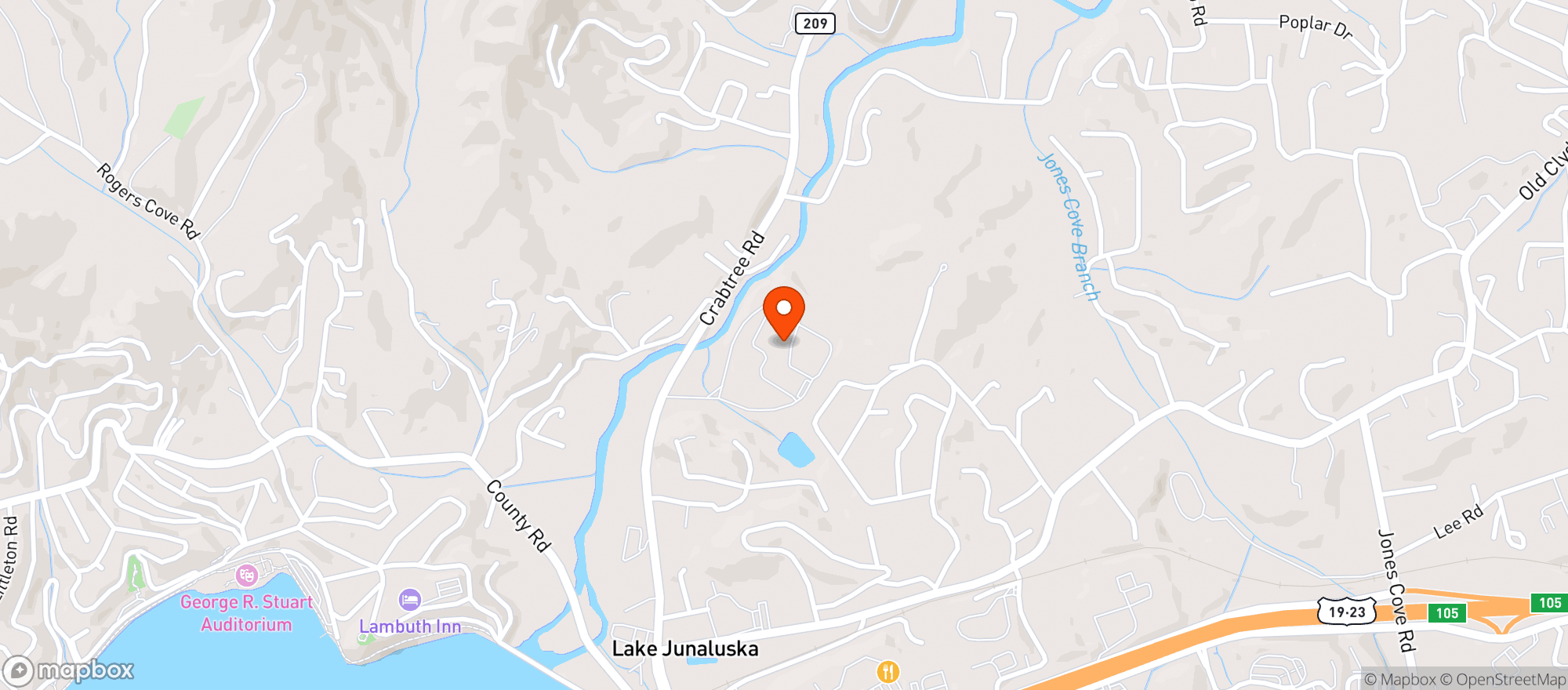 Map showing Addict Help Inc