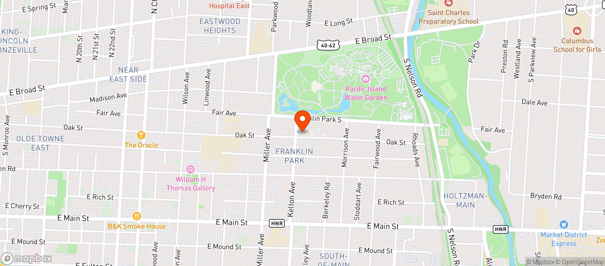 Map showing Koso