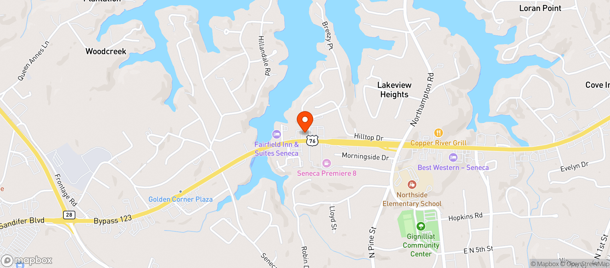 Map showing Sole Grill