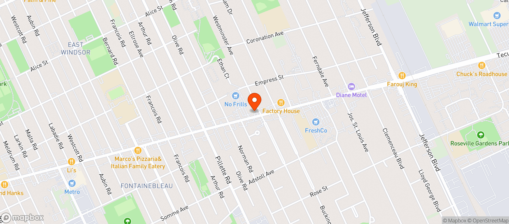 Map showing Grass Roots