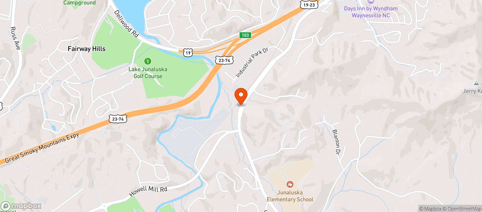 Map showing Quick Pantry #101