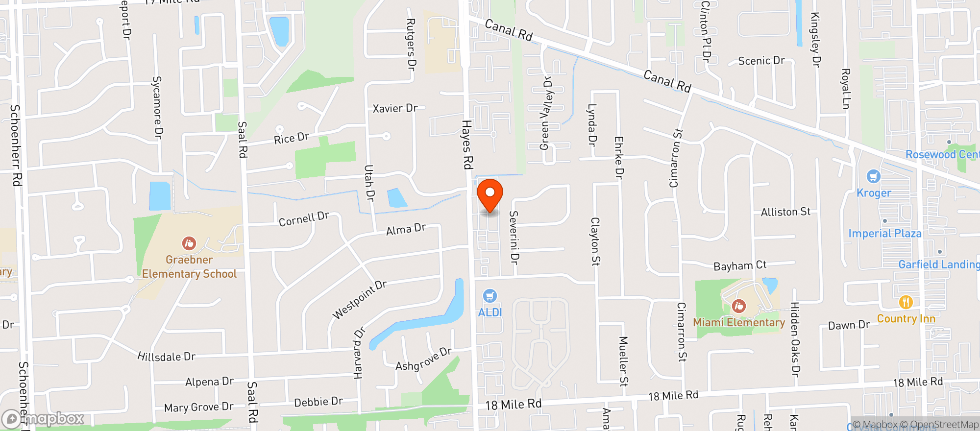 Map showing A&b Liquor & Tobacco