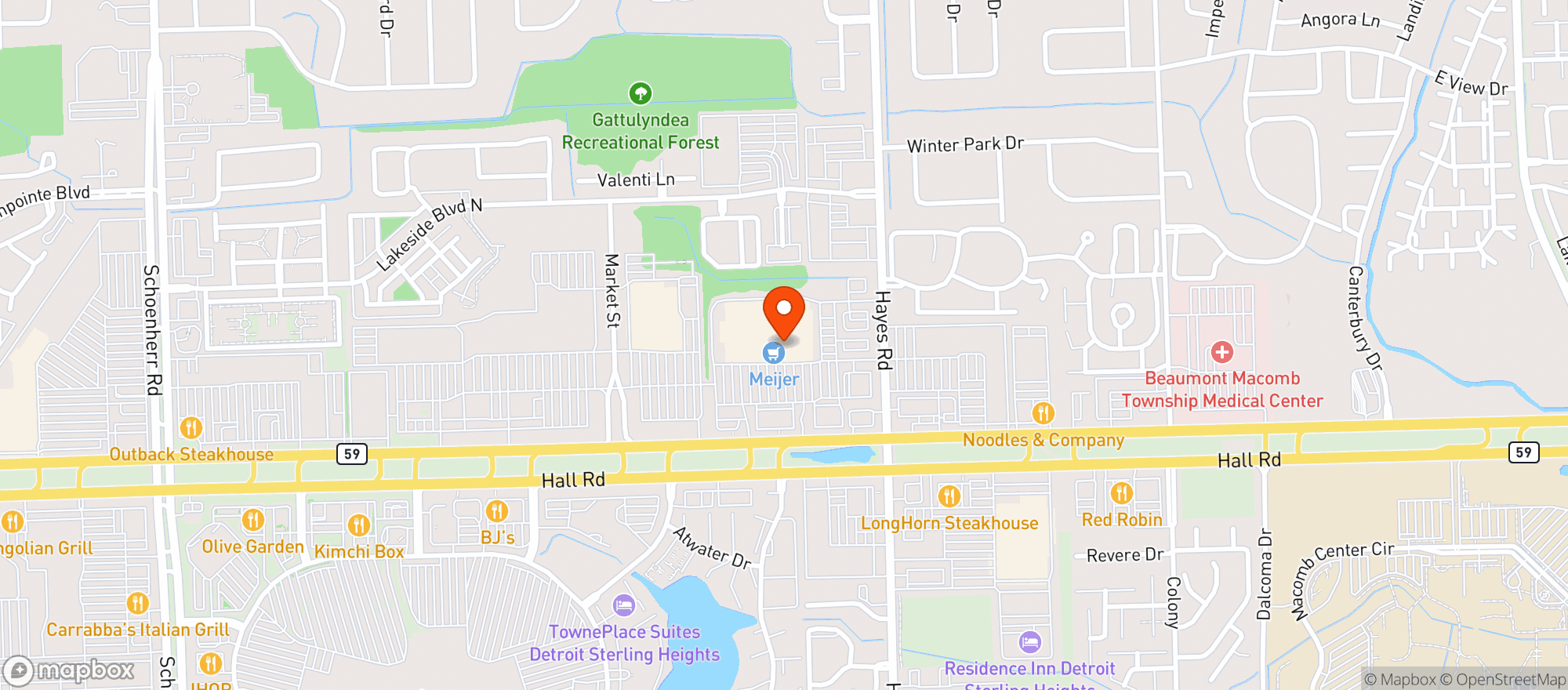 Map showing Meijer #65