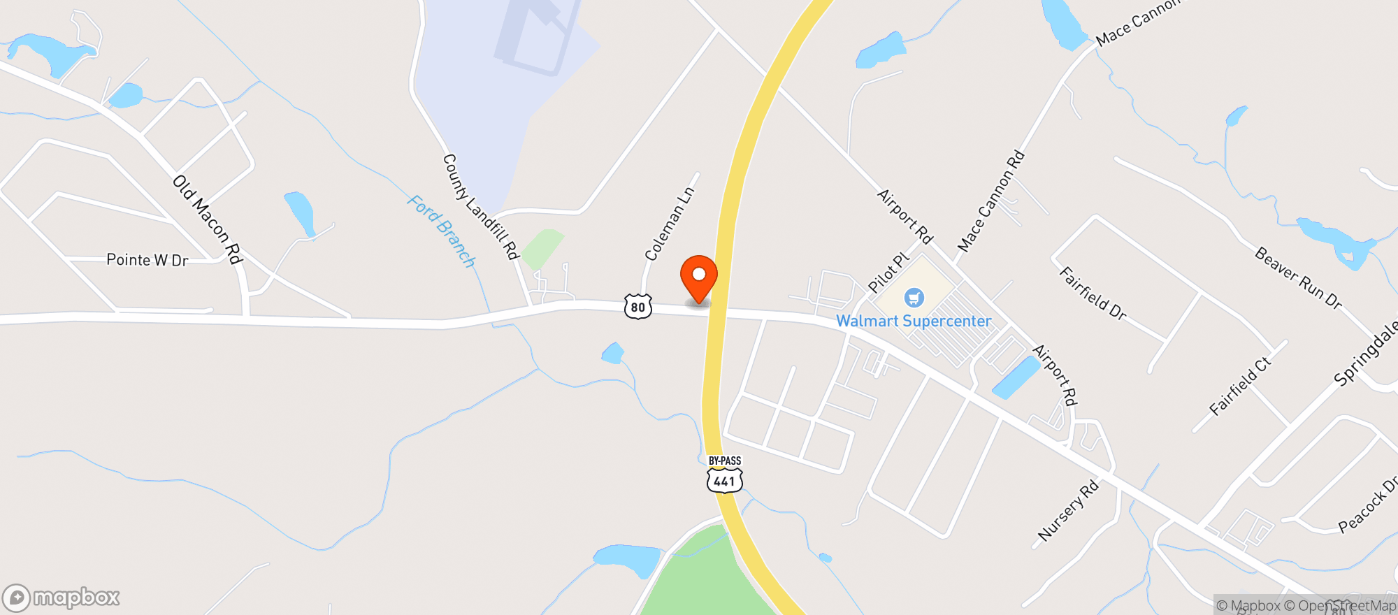 Map showing Gnc