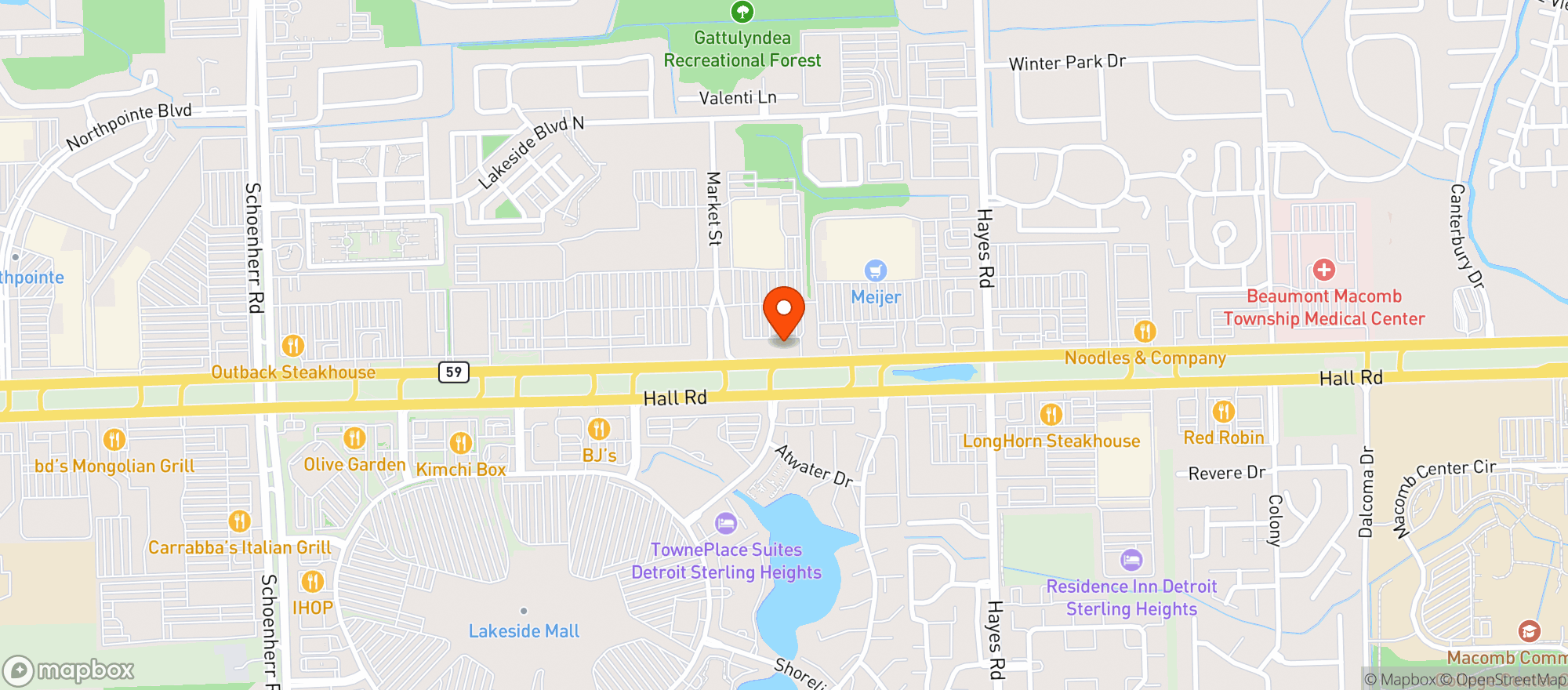 Map showing Vitamin Shoppe - Shelby Township