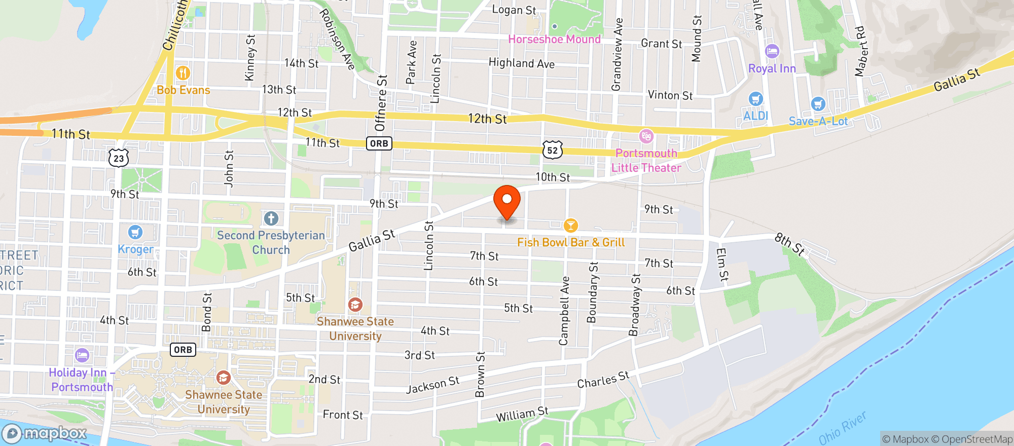 Map showing Fastop Market