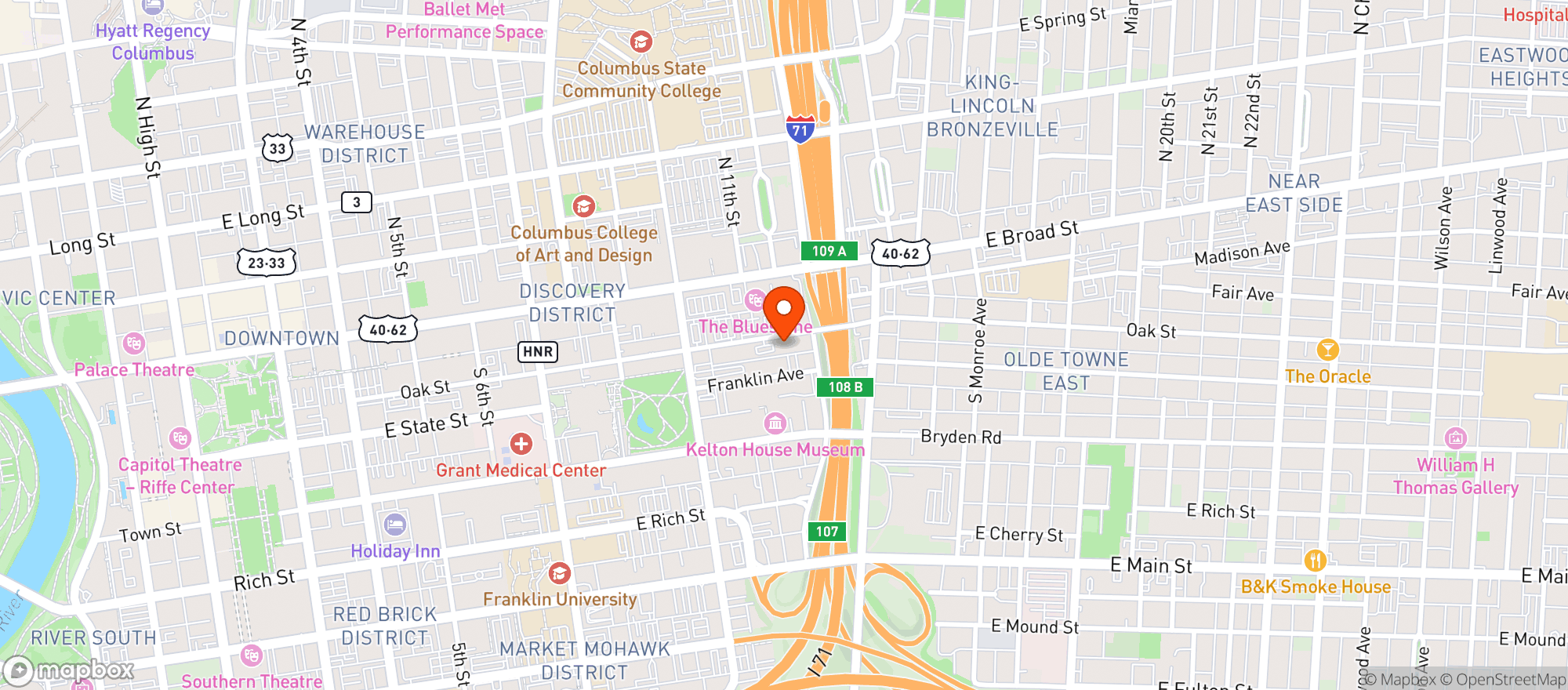 Map showing Ab0v Bottle Shop