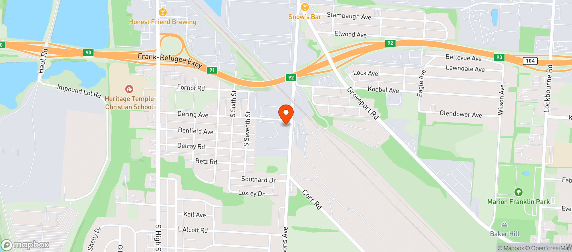 Map showing Certified Oil #400354