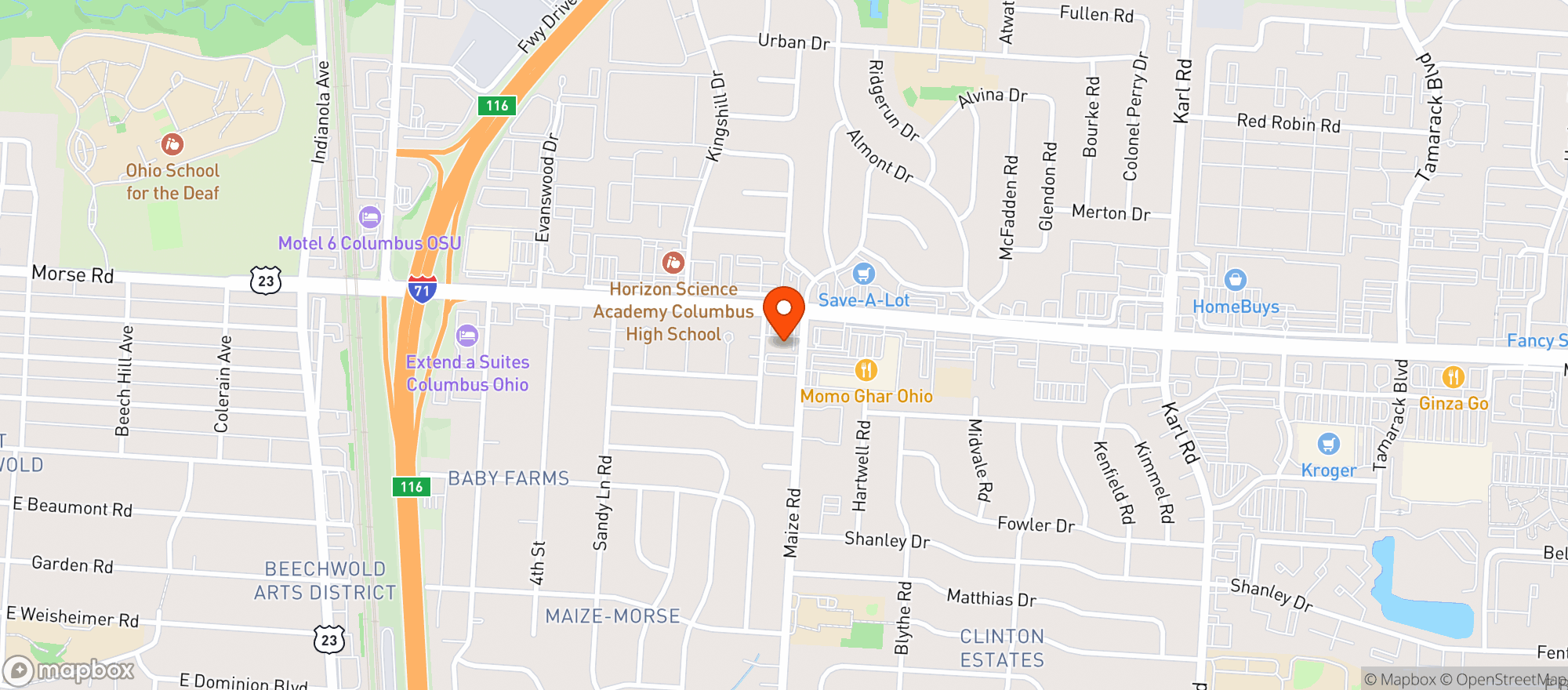 Map showing Truenorth Convenience S #606