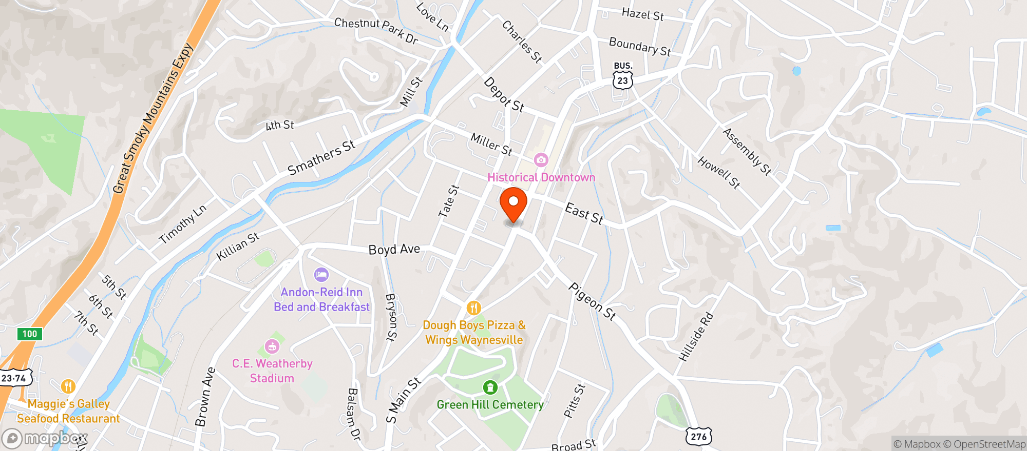 Map showing Valley Cigar & Wine Co