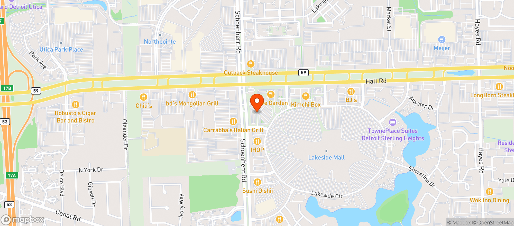 Map showing Total Wine & More