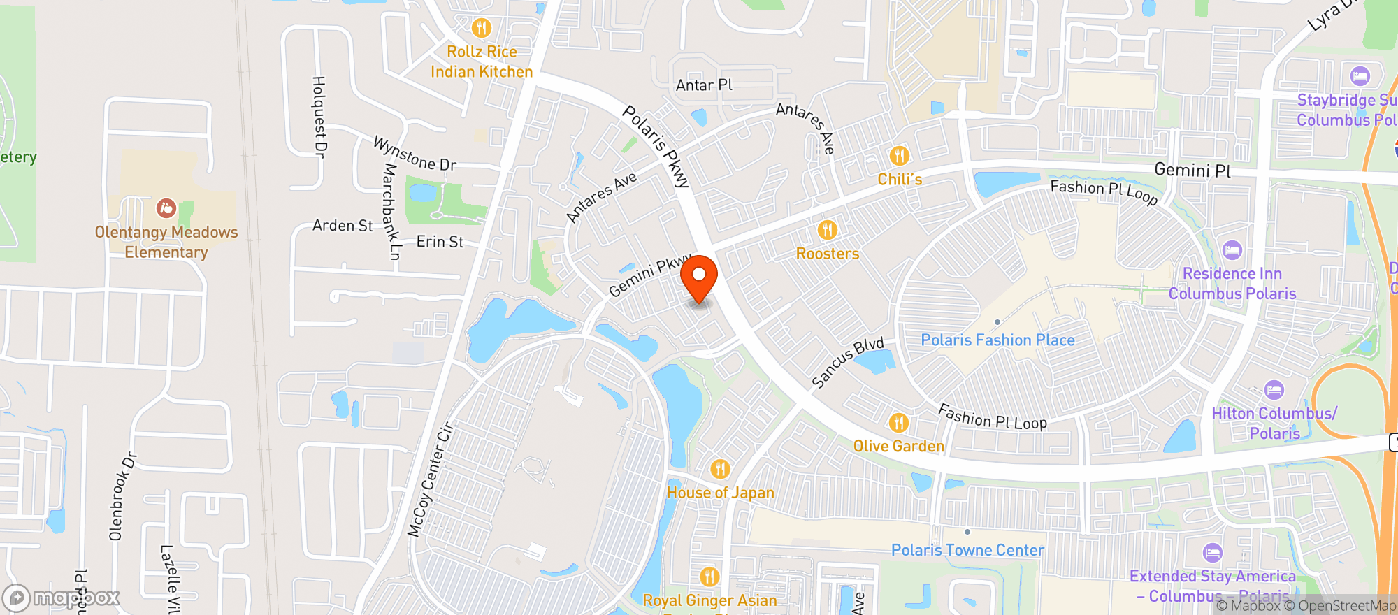 Map showing Vaporfi - Columbus 2