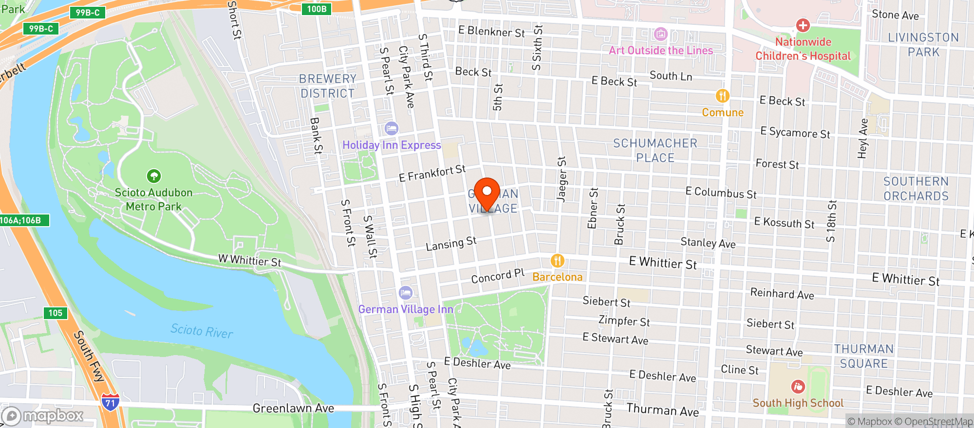 Map showing The Old Mohawk