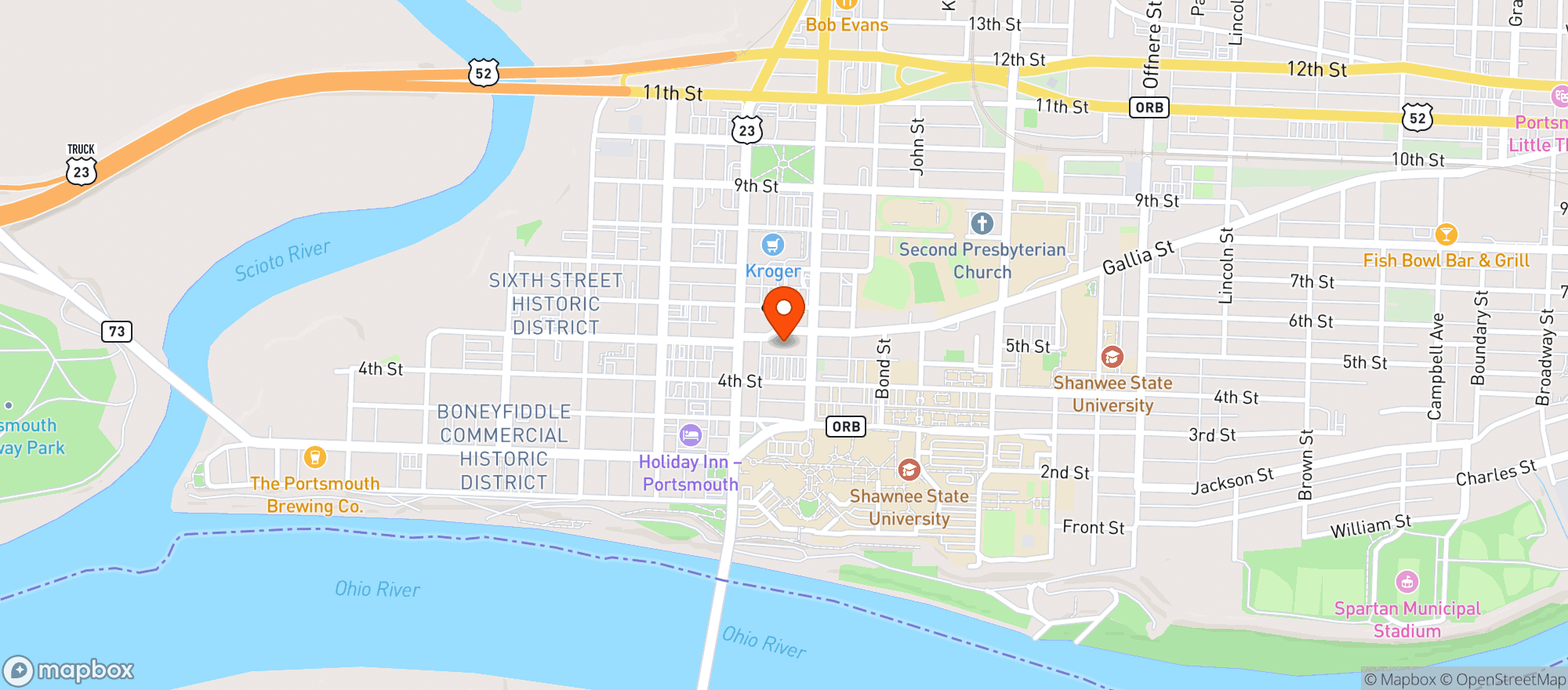 Map showing Columbia Music Arena