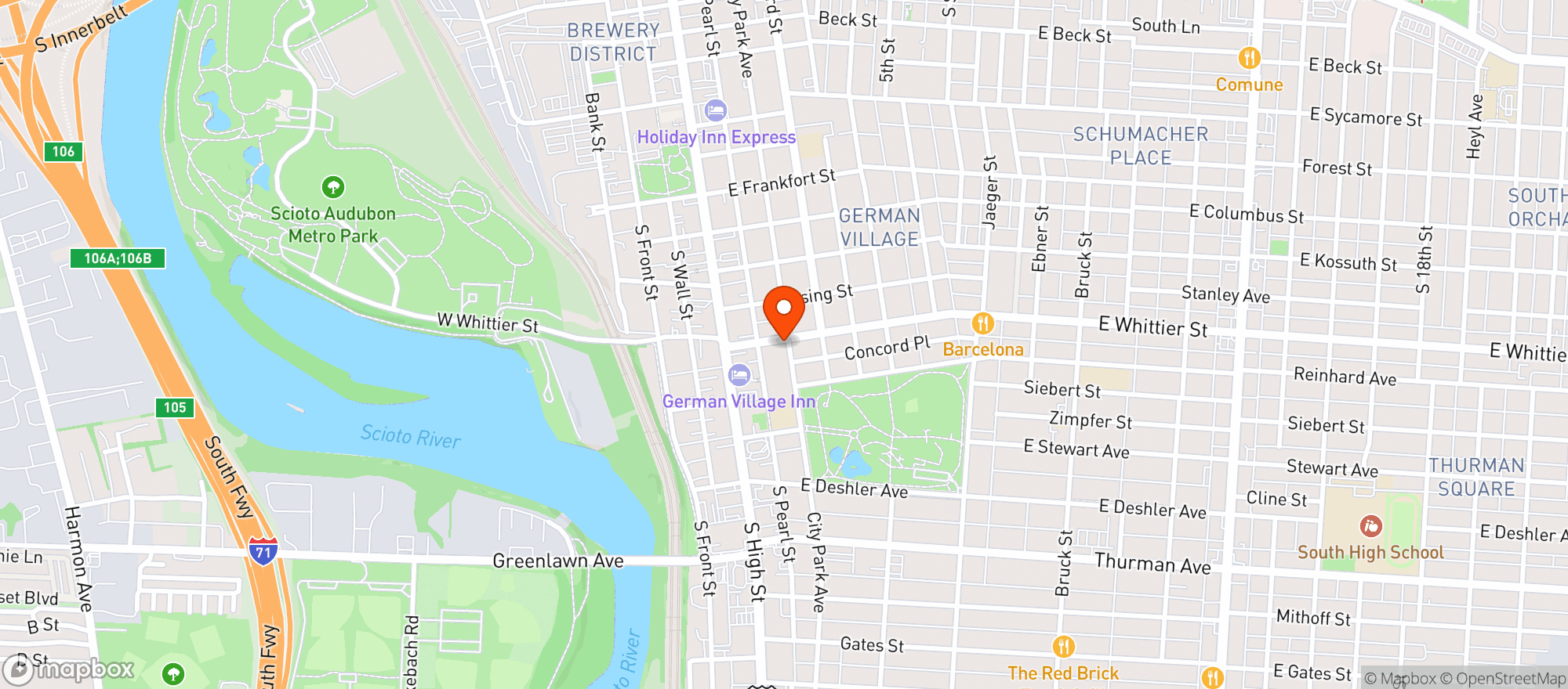 Map showing Roosters