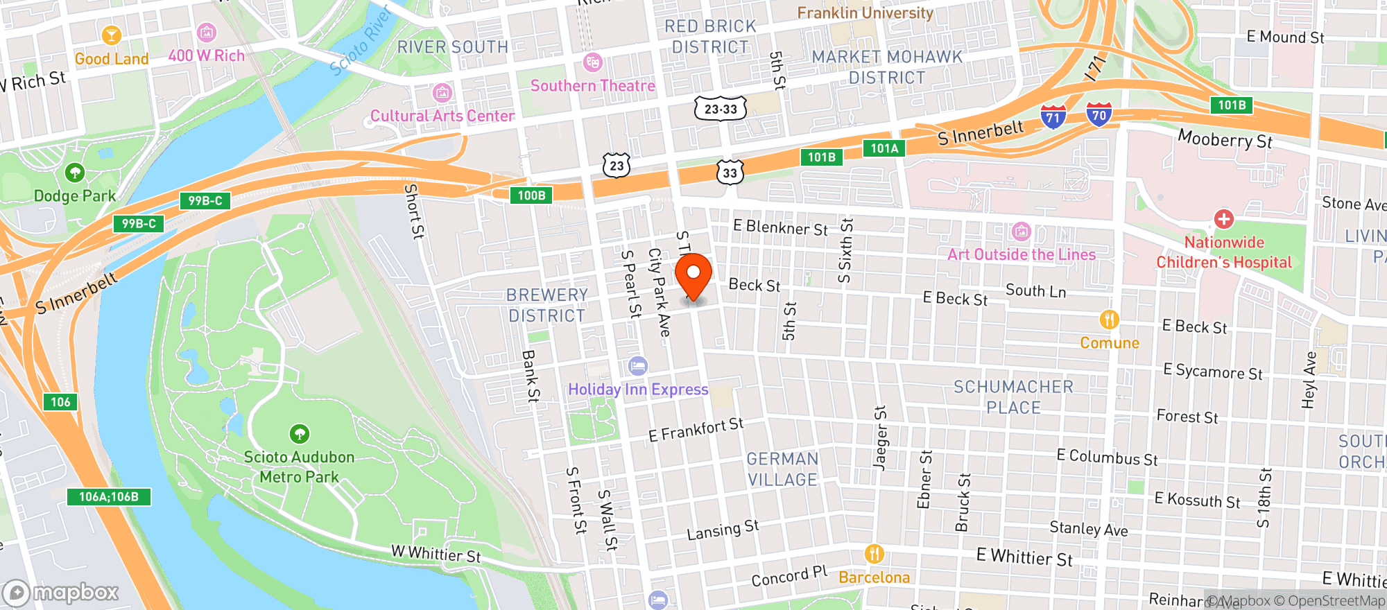 Map showing Cento