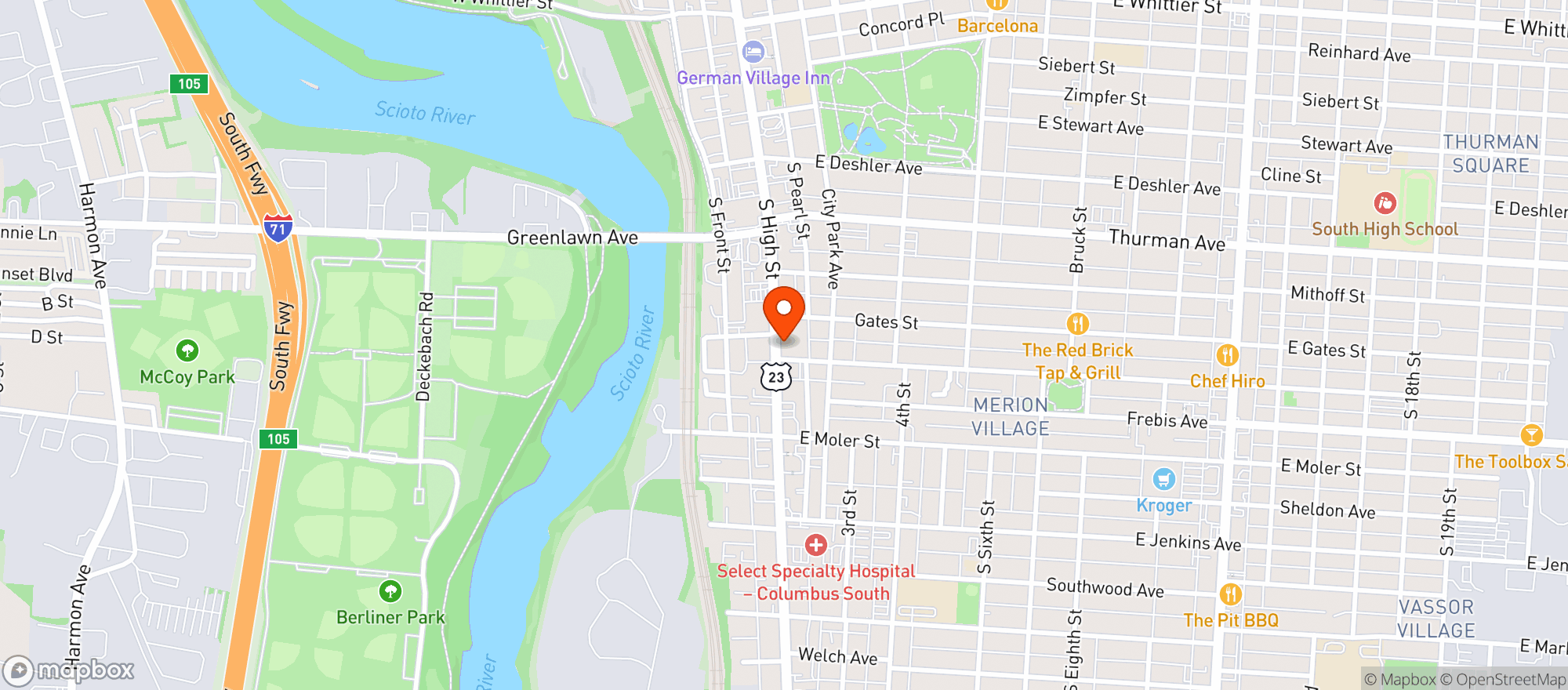 Map showing Boscoes