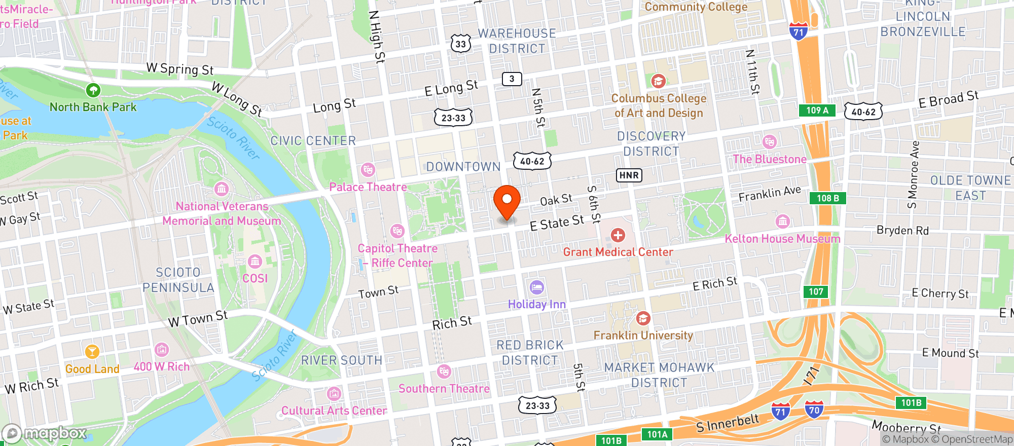 Map showing House Taco