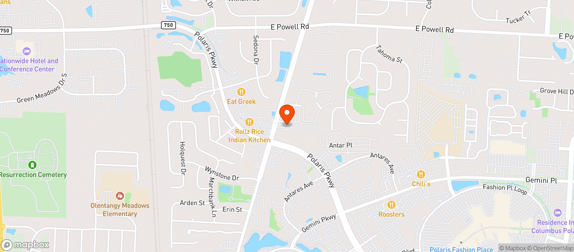 Map showing Discount Drug Mart #65