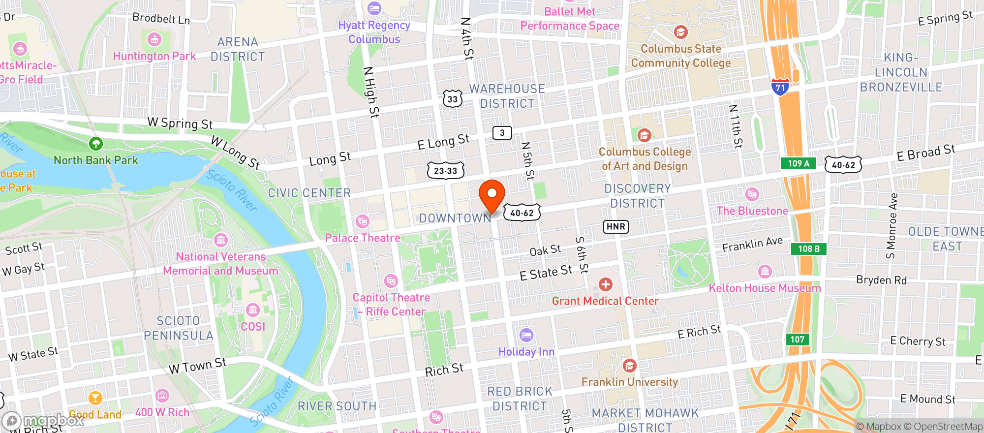 Map showing Shell Food Mart