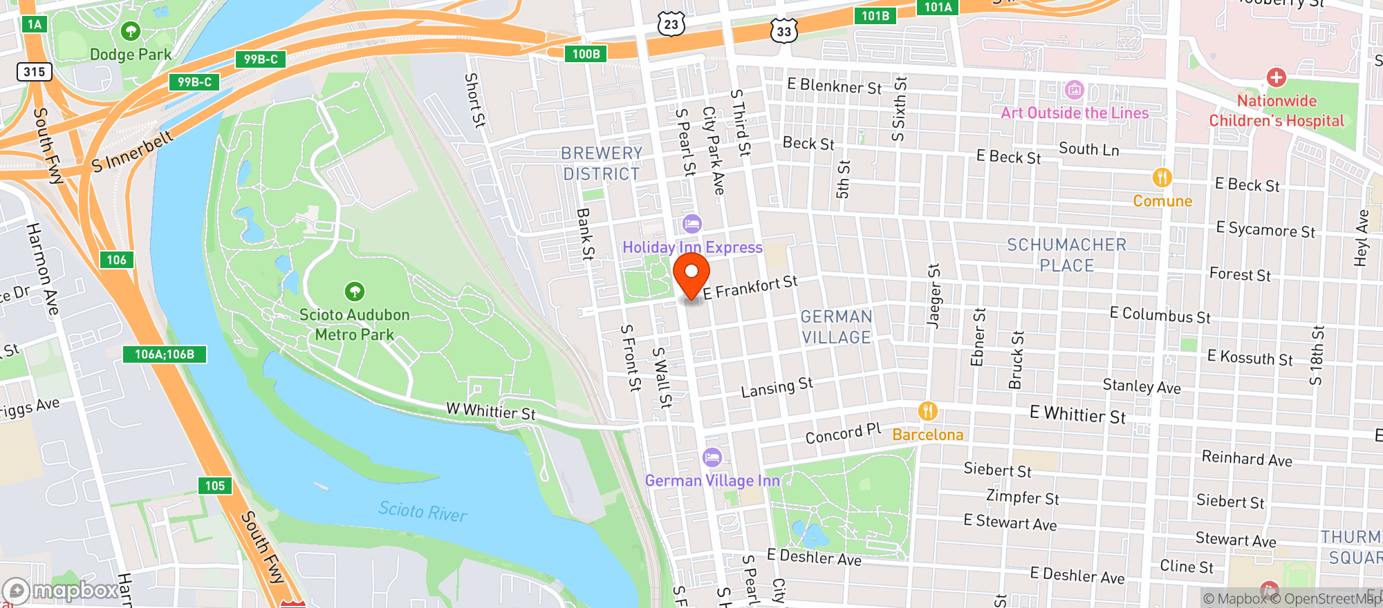 Map showing Law Bird
