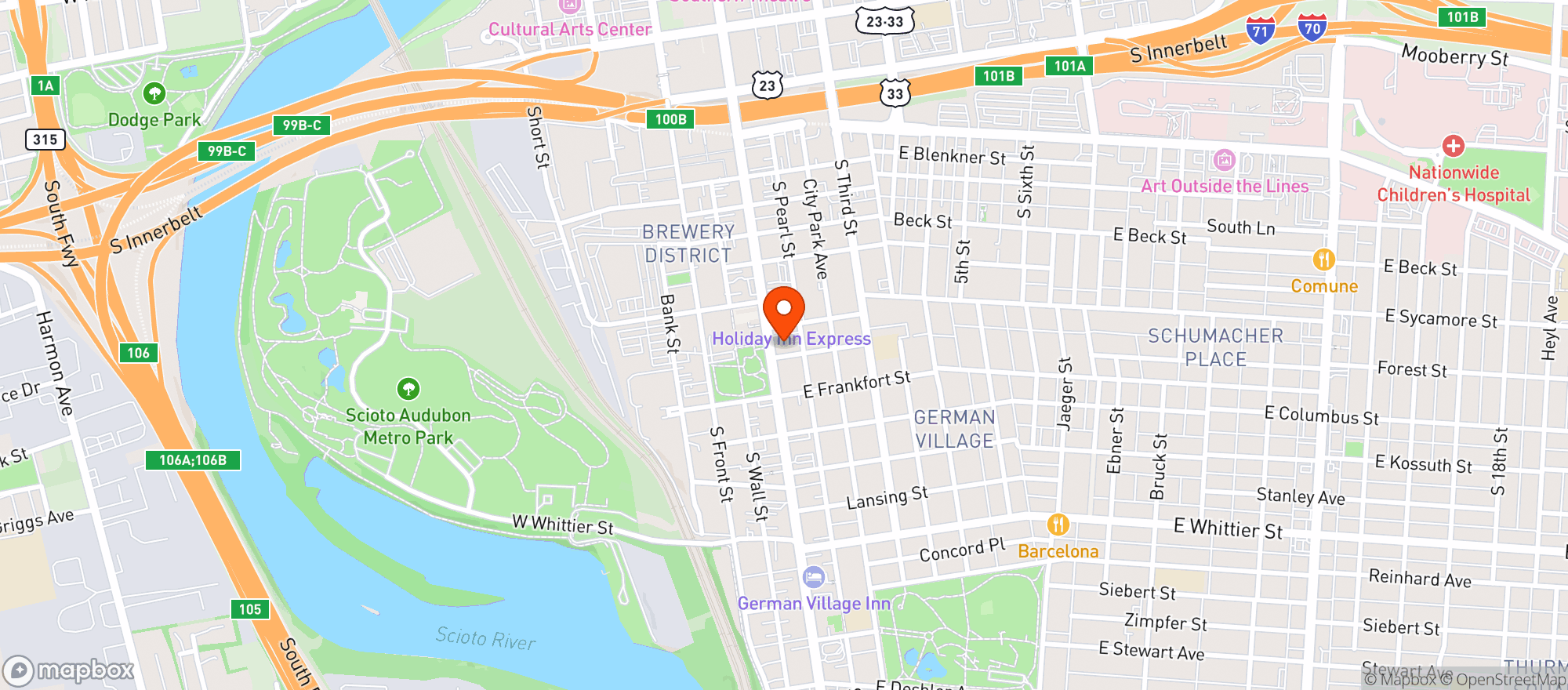 Map showing Cobra
